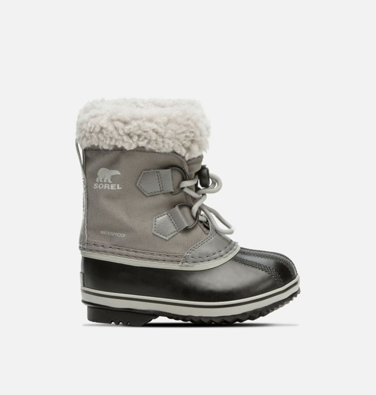 Sorel Childrens Yoot Pac™ Nylon - Kids Snow Boots Grey/Black - 795243QVT